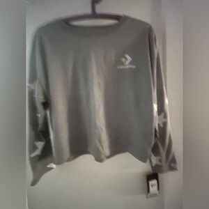 Converse Gray Long Sleeve with Star Design